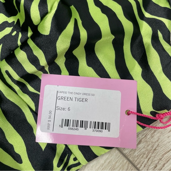 Capsule 98 The Cindy Printed Ruffle Mini Dress - size 6 - Picture 3 of 4